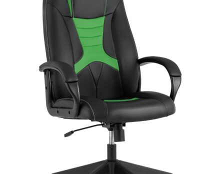 Кресло игровое TopChairs ST-CYBER 8 черный/салатовый
