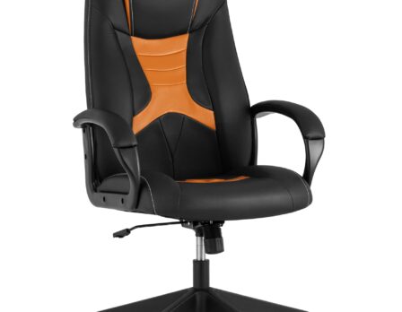 Кресло игровое TopChairs ST-CYBER 8 черный/оранжевый
