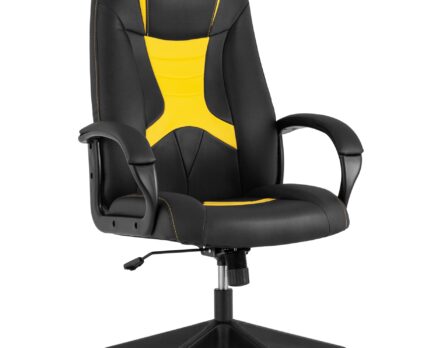 Кресло игровое TopChairs ST-CYBER 8 черный/желтый