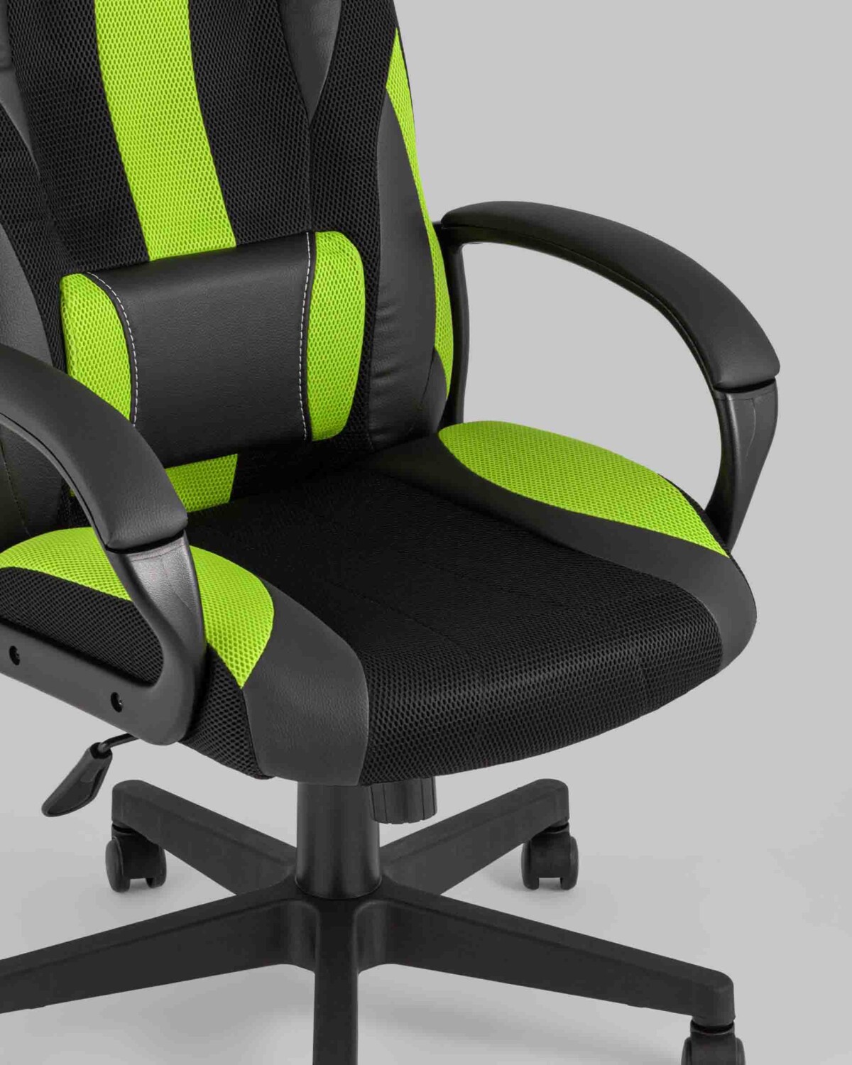 Кресло игровое TopChairs ST-CYBER 9 черный/зеленый — изображение 10