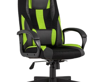 Кресло игровое TopChairs ST-CYBER 9 черный/зеленый