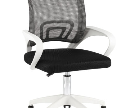 Кресло офисное TopChairs Simple SN черный пластик белый