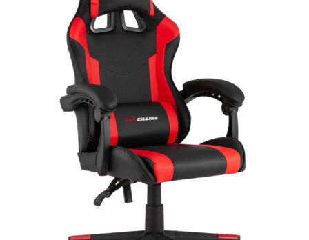 Кресло спортивное TopChairs Commander черно-красный