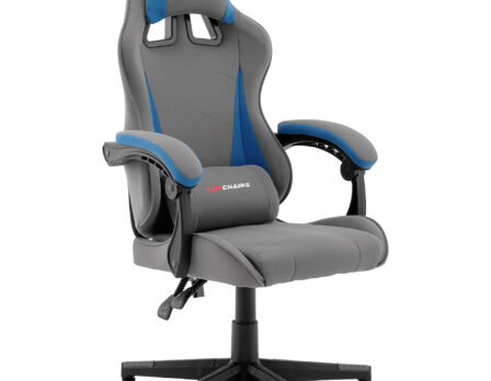 Кресло спортивное TopChairs Phantom серо-голубой