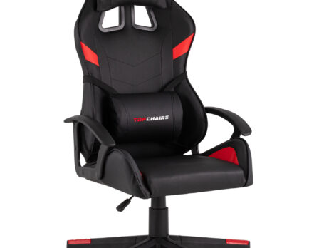 Кресло спортивное TopChairs Warden черно-красный